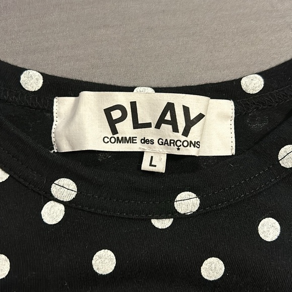 Comme des Garcons Play polka dot long sleeve - Picture 2 of 3